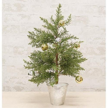 Potted Festive Glitter Tree, 19